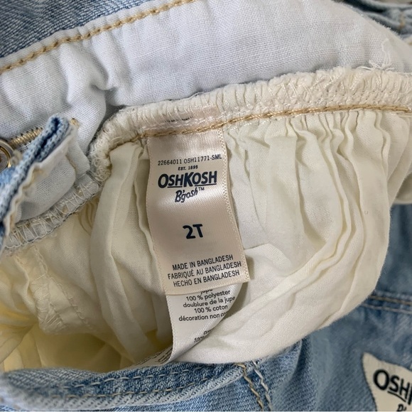 Oshkosh B’gosh Denim Tutu Overalls dress baby 2T - Picture 3 of 14